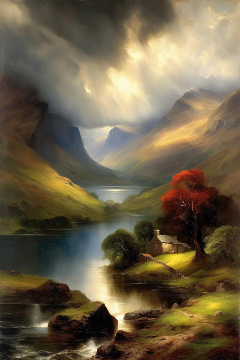 00420-4199986041-_lora_Thomas Moran Style_1_Thomas Moran Style - Craft a riveting, dramatic oil painting of the picturesque English Lake District.png